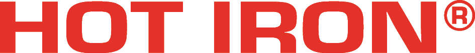 Логотип HOT IRON (красный)